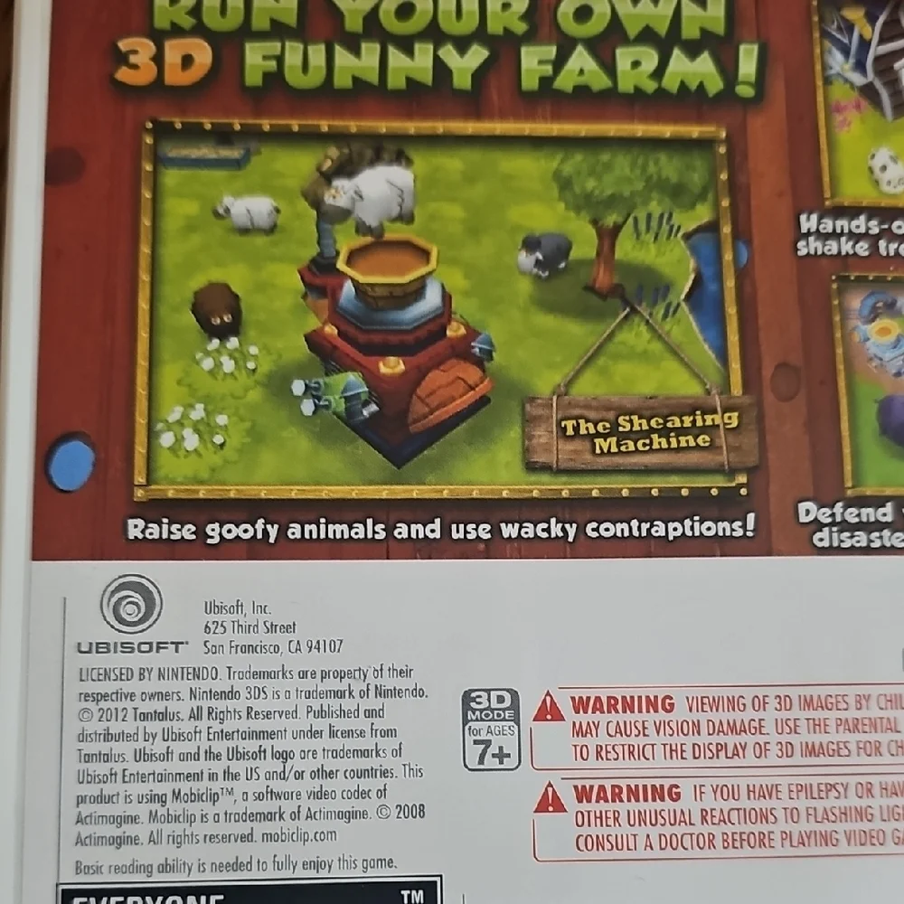 Nintendo 3DS Funky Barn Game - Blue, Green, White, Brown